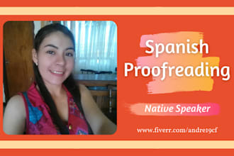 edit and proofread your spanish texts