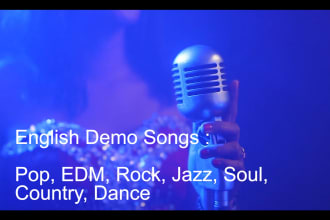 be your female vocalist in english, french and spanish
