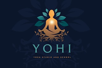 design a stunning yoga logo