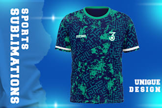 design all over sublimation and sports apparel t shirt