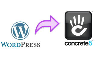 convert wordpress to concrete cms website
