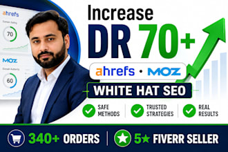 increase ahrefs DR and moz da with white hat SEO authority growth