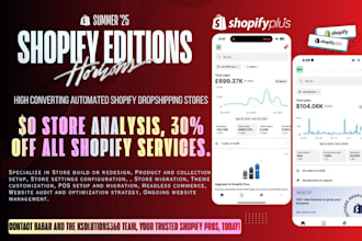 do professional shopify store design and shopify website development