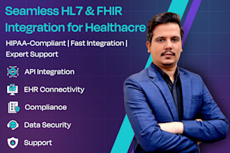 provide hipaa compliant hl7 fhir API integration services