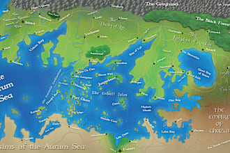 create custom hand drawn maps for your project or dnd game