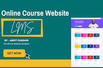 create an online course selling website on wordpress