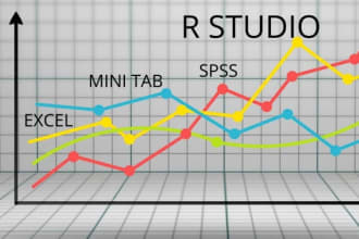 tutor you biostatistics using spss r, rstudio minitab python