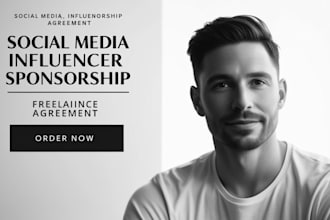 social media influencer sponsorship legal agreement, freelance legal contract