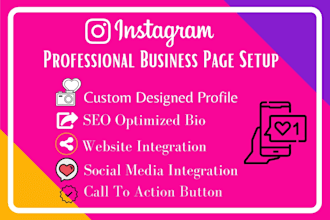 create instagram business page in 24hrs