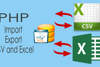 import and export CSV and excel files using PHP fast service