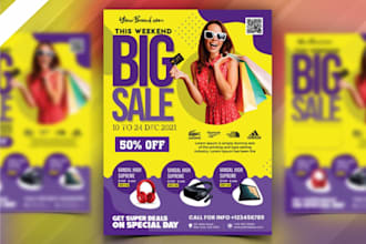do sale flyer black sale winter sale, halloween, skull, horror flyer in 8 hr