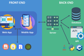 do web development front end and back end programming