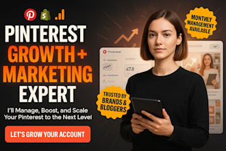 manage, grow and boost marketing as pinterest guru