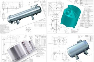 prepare detailed fabrication drawings of process equipment