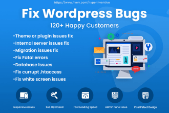 fix wordpress errors, bugs, and issues fast