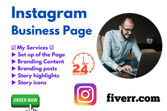 set up instagram business page and create instagram posts