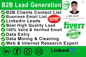 do b2b linkedin lead generation, verified contact email list building