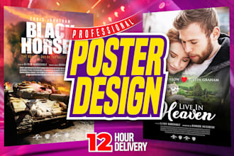 design movie poster, event poster, or any poster design