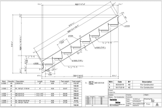 create steel stair and open web joist detailing