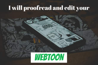 meticulously proofread your webtoon chapter