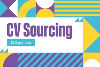 do CV formatting, CV sourcing, linkedin research