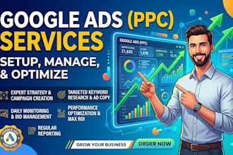 setup, manage, and optimize your google ads PPC campaigns