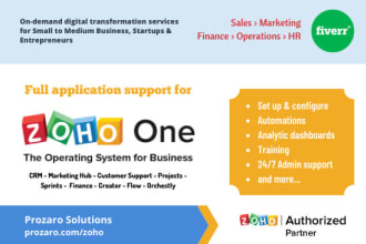 provide full services for zoho one