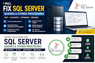 fix sql server queries and stored procedures