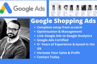 setup and optimise shopping ads on google ads