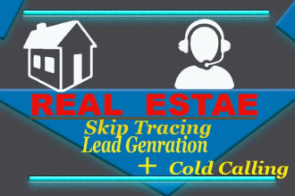 offer wholesale real estate skip tracing, lead generation and cold calling