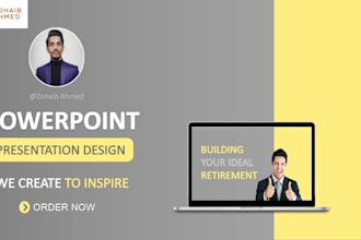 create a modern business powerpoint presentation design