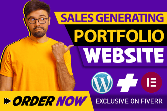 design creative, modern, and responsive portfolio website