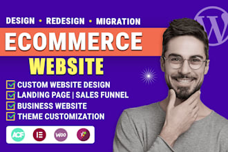 wordpress ecommerce website design, redesign woocommerce website that sells