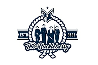 design fascinating huckleberry logo with free revisions