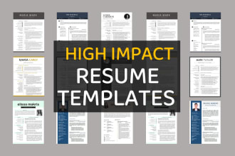 deliver professional resume, cv templates
