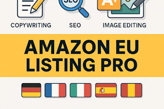 optimize your amazon eu listing with SEO copy a plus content and images