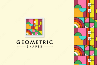 do a modern geometric logo design for your business