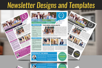 design print ready newsletters and templates