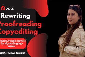 be your editor in french and english