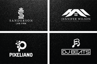 do monogram, modern, minimalist or any business logo