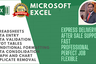 create and format ms excel spreadsheet or google sheets