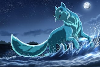 draw your dog, canine character or pet