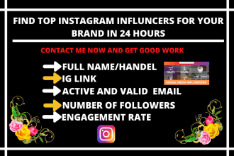 find best instagram influencer research