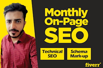 do monthly local onpage SEO and technical optimization of wordpress website