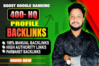 do 400 high quality profile backlinks for manaul dofollow links