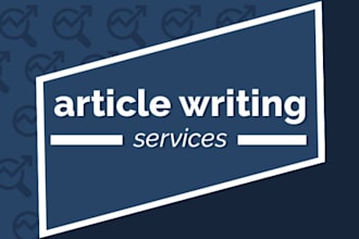 write SEO friendly articles and blogs
