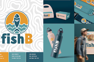 design professional logo, brand identity and style guideline