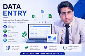 manage excel tasks, data entry, and formatting work