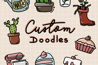 create cute doodle art in my style