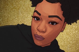 going to draw a cartoon portrait with your photo
